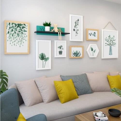 Nordic living room decorative painting modern simple home decoration accessories thickened solid wood sofa background adornment