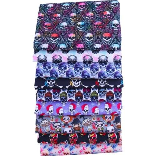 Polyster and cotton fabric patchwork Christmas printed quilt tablecloth tulle children home textile sewing DIY50 * 140cm/piece