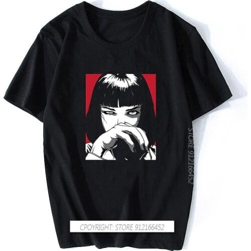 Quentin Tarantino Pulp Fiction Wallace Vintage Men/Women Fashion Men Cotton Movie 90S T-Shirts Streetwear Punk Rock Clothes
