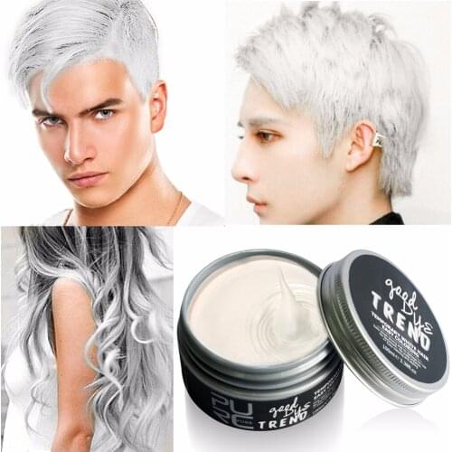 Top Quality Color Hair Dye Disposable Hair Wax White Purple Red Blue Grey Green Golden Hair Color Hair Dye Temporary