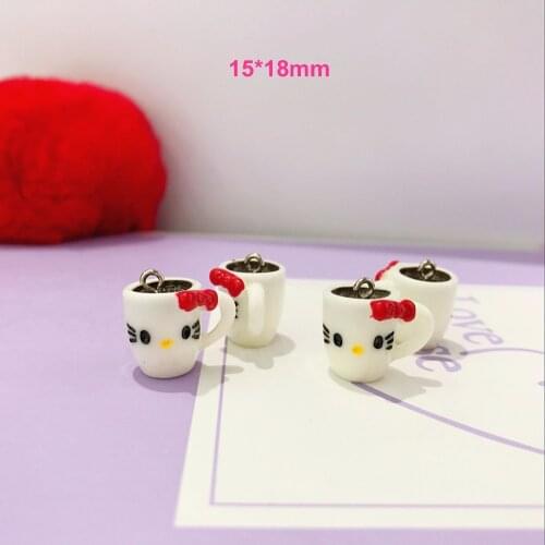 ZALEBABA 3D resin dice charms very cute keychain pendant necklace pendant for DIY earring decoration