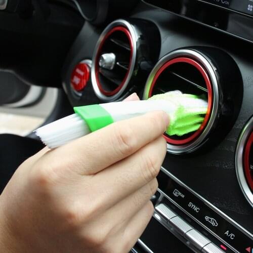 1Pc Multi-functional Cleaning Brush Double-head For Chevrolet cruze aveo Citroen c3 c4 c5 Toyota corolla chr rav4 accessories
