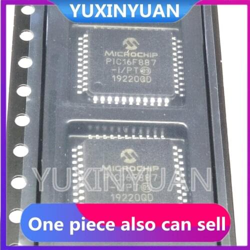 10pcs/lot PIC16F887-I/PT PIC16F887 16F887 QFP IC MCU 8BIT 14KB FLASH 44TQFP