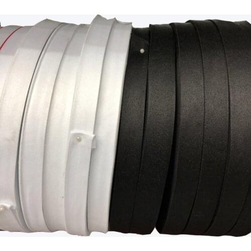 100yards/lot wide about 2-4cm Woven Jacquard Ribbon Trims solid color black white design for clothing accessory LS-0773