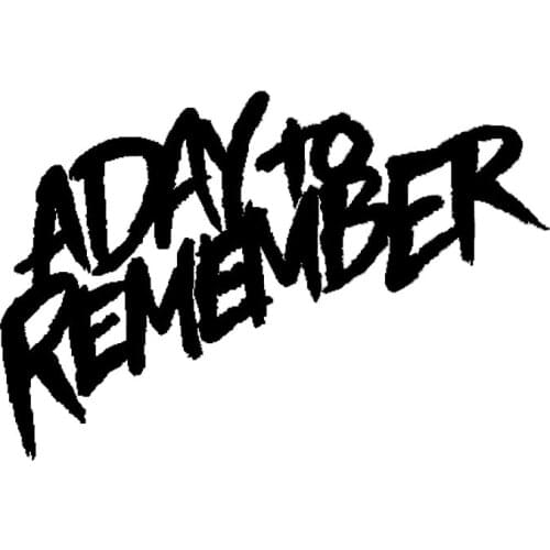 17.8*12CM A DAY TO REMEMBER Fashion Decorative Car Sticker Vinyl Graffiti Car Styling Decals Black/Silver C9-0431