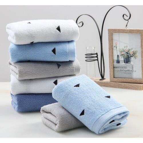 2pcs 34*75 cm Face towel Super soft long stapled cotton face towel excellent water-absorbing quality towel