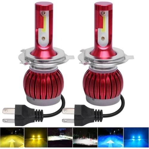 ASLENT 2PCS 3000K 6000K 6500K 8000K automobile led H1 H4 H7 LED H11 H8 H9 9005 HB3 9006 HB5 Car Light mini Bulbs Fog Lamp 12V