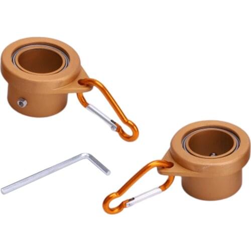 2 Pieces 360 Degree Alloy Flag Pole Mounting Rings Anti-Wrap Grommet Clip Fits 1inch Flagpoles