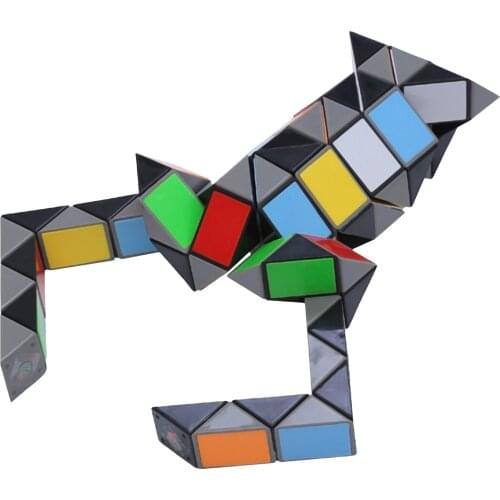 24/36/48 Section Snake Cube Twist Puzzle Magic Snake Sensory Toys Collection Brain Teaser Stocking Stuffers Party Favors Game