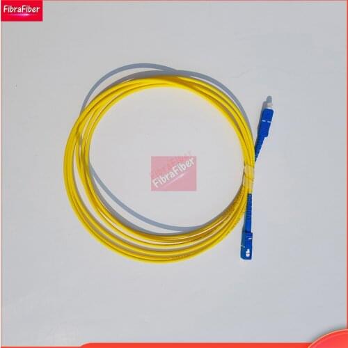 50pcs 1/2/3/5M SC UPC-SC UPC SM Simplex SX 3.0mm 9/125um SC/UPC Fiber Optic Patch Cord