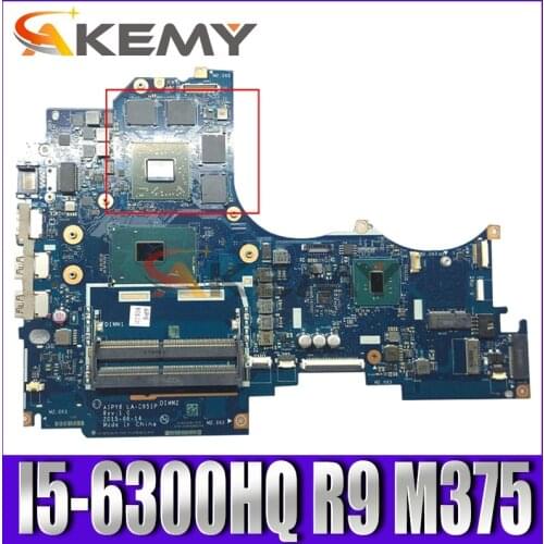 Akemy AIPY6 LA-C951P Motherboard For Lenovo Y700-14ISK Notebook Motherboard CPU I5 6300HQ GPU R9 M375 DDR4 100% Test Work