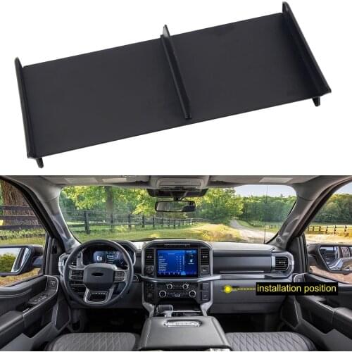Car Accessories for Ford F-150 F150 2021 2022 Black Interior Co-pilot Storage Box Organizer Tray