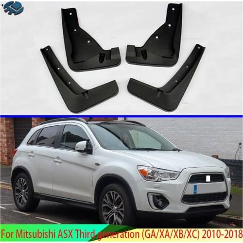 For Mitsubishi ASX Third generation (GA/XA/XB/XC) 2010-2018 Car Accessories Mud Flaps Splash Guard Mudguards Fender 4PCS/Set
