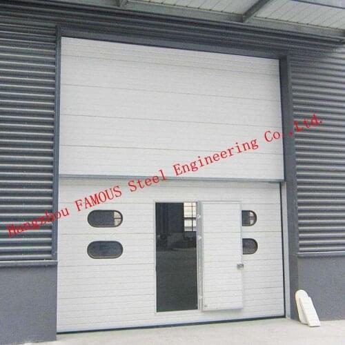 Rapid Insulation Roller Door Fast Industrial Automatic Shutter Doors For Hangar / Garage