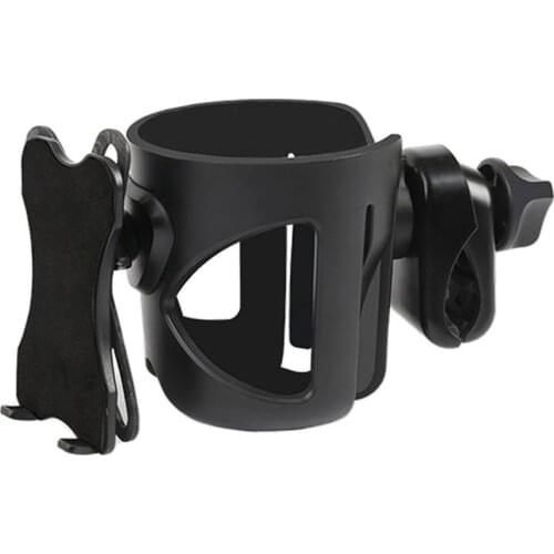 Bike Bottle Holder 2-in-1 ABS Plastic Mobile Phone Box Stroller Water Cup Bracket Universal Wheelchairs Electric Scooters Parts