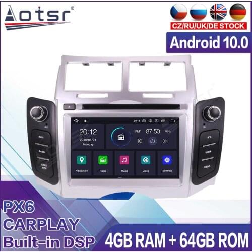 Android Radio Tape Recorder Video Car Multimedia Player Stereo For Toyota Yaris 2005 2006-2011 Head Unit GPS Navigation No 2din