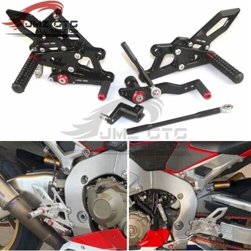 MOTO-TRON Motorcycle CNC Adjustable Rear Set Rearsets Footrest Foot Rest For HONDA CBR1000rr 2017-2019