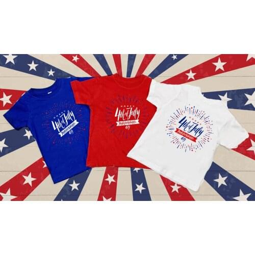 American Independence Day Kid Shirt July 4th Kids Tee Shirt America Kids Patriotic T-Shirt Kids short sleeve Graphic Tees