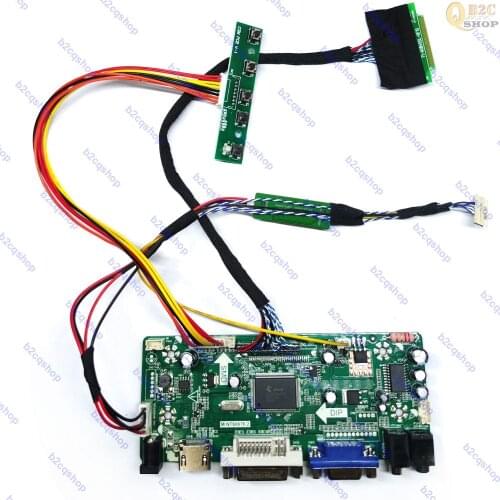 LCD controller board monitor Kit LVDS converter Screen Driver for LTN170CT08 1920X1200 HDMI-compatible+DVI+VGA+Audio