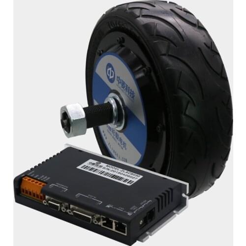 Robotics 10 inch 48V 800W 300kg low speed high torque brushless dc electric wheel hub servo motor with controller