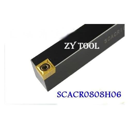 SCACR0808H06 8*8*125MM Metal Lathe Cutting Tools Lathe Machine CNC Turning Tools External Turning Tool Holder S-Type SCACR/L