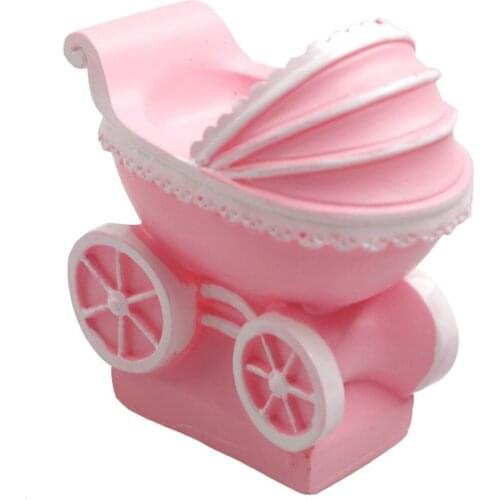 3D Baby Stroller Silicone Candle Mold Resin Clay Soap Molds Fondant Sugar Craft Moulds Cake Decor Tools H99F