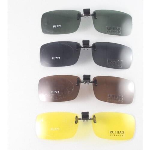 Polarized Sunglasses Men Women Clip on Sunglasses Clear Eyeglasses Sun Glasses Goggles Spectacles Yellow Night Vision Eyewear