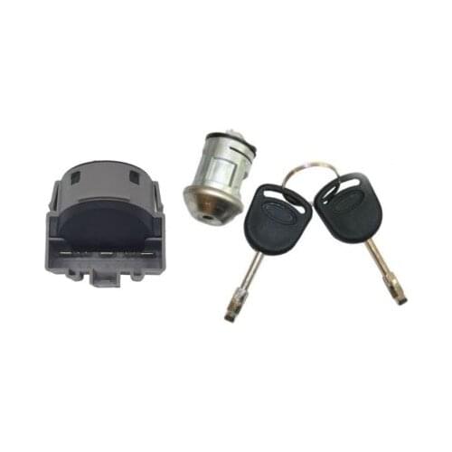 IGNITION STARTER SWITCH IGNITION LOCK BARREL WITH 2 KEYS FOR FORD TRANSIT MK6 2000-2006 C-MAX B-MAX FIESTA FOCUS S-MAX