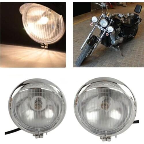 2Pcs/Pair Universal 12V Motorcycle Led Fog Spot Light Driving Lamp Bulb Motorbike For Harley Chopper Bobber Cruiser