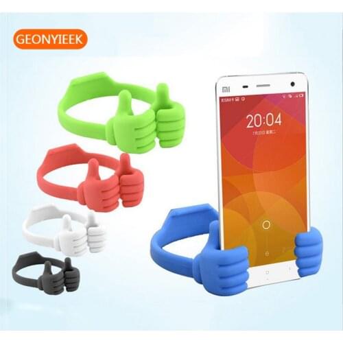 Universal Lazy Tablets Phone Holder Flexible Mobile Cell Phone Desk Desktop Table Mount Stand Portable Thumb Bracket