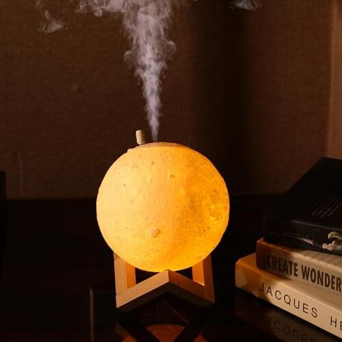 Moon incense burner Air Humidifier 3D Moon Lamp light Touch Switch Moon Light For Bedroom Decoration Birthday Gift