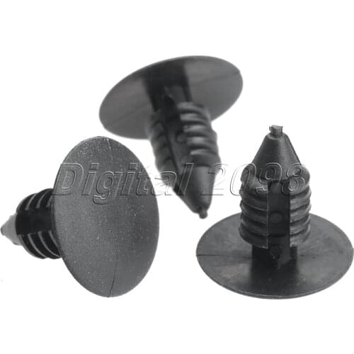 Yetaha 50pcs Auto Rivets Clips for AMC Ford Chrysler Car Styling Universtal Parts Black Nylon Fender Bumper Shield Retainer