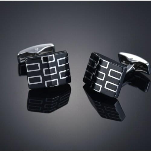 Stainless Steel Cufflinks Perfect Business Men Cuff Links Wedding Shirt Accessory For Bridegroom Fashion Printing Cuff Button