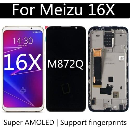 AMOLED FOR Meizu 16X M872Q LCD Display Touch Screen Replacement Accessories For Meizu 16 X LCD