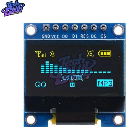 0.96 Inch Blue/White Digital OLED Board 128X64 OLED LCD LED Display Module for Arduino IIC I2C Communicate DC 3V-5V SPI Serial