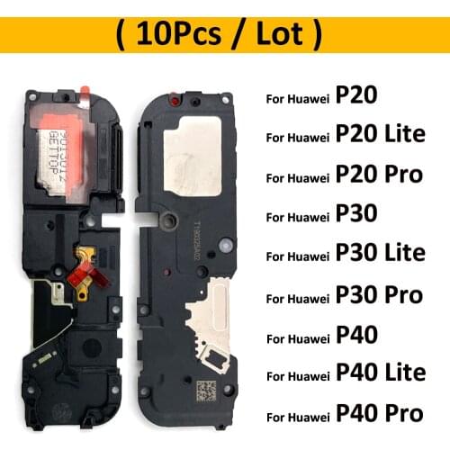 10pcs/Lot, Loudspeaker bottom Loud Speaker Sound Buzzer Ringer Flex Cable For Huawei P20 P30 P40 Lite Pro E 5G Replacement Parts
