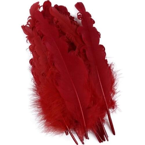 50pcs Dyed Various Goose feathers Natural Duck feather Jewelry Wedding Decoration Plumes 15-20CM for Craft Party Accessory