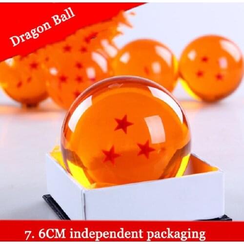 7.6/4.3cm Dragon Ball Z Action Anime Figure Model Mega Dragon Seven Beads Boxed Shenlong Wishing Ball Children Manual GK Gift