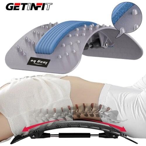 Getinfit Back Acupressure Stretch Equipment Fitness Massage Lumbar Support Relaxation Spine Pain Relief