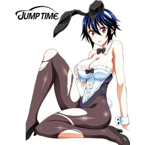 JumpTime 13cm x 9.3cm 3D Car Stickers Nisekoi Japanese Anime Car Styling Waterproof Body Decals Door Decoration