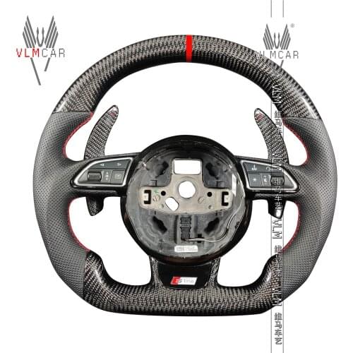 Private Custom Carbon Fiber Steering Wheel for Aud i A3 A4 A7 Sline
