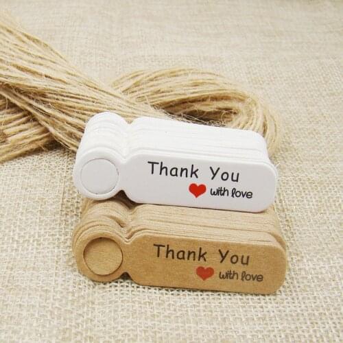 100pcs Paper Tag Square Tag For Handmade Party Gift Cards Baking Display Packing Label Card Jewelry Charms Decorative Tag