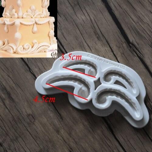 European relief lace cake mold cake border fondant cake molds chocolate mould for the kitchen baking decoration tools FM1245