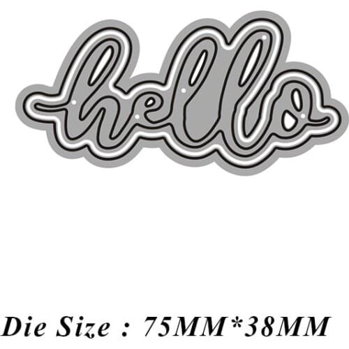 JMCRAFT 2021 New Warm Phrases Greetings Metal Cutting Dies Best Wishes Phrases Die Cuts For DIY Embossed Crafts Cards