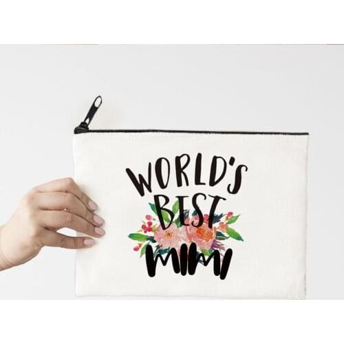 Best Mom Print Cosmetic Bags Bachelorette Party Makeup Bag Toiletries Organizer Pouch Letter Fashion Purses Wedding Gifts