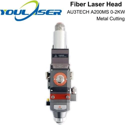 YOULASER Metal Cutting Head AU3TECH A200MS 0-2KW Automatic Focusing OBH Laser Head D30 CL100 FL125 Ceramic D28 for Laser Machine