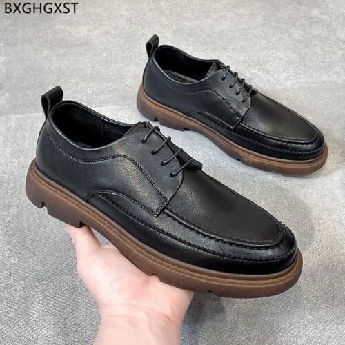 Black Casual Business Shoes Men Designer Dress Shoes Mens Fashion Wedding Shoes for Men 2021 Zapatos De Hombre Chaussure Homme