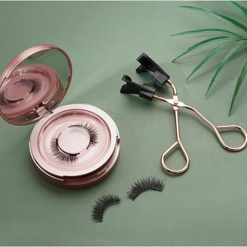 2 Pairs Magnetic False Eyelashes Eyelash Curler Set Magnet Lashes Accessories Makeup Tools for Eyelash Extension faux cils