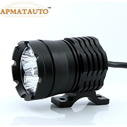1X 60W White 6000K 4800LM T6 Chips LED Motorcycle Headlight Fog Spot HeadLamp Spotlight Waterproof Motorbike Bulb Moto