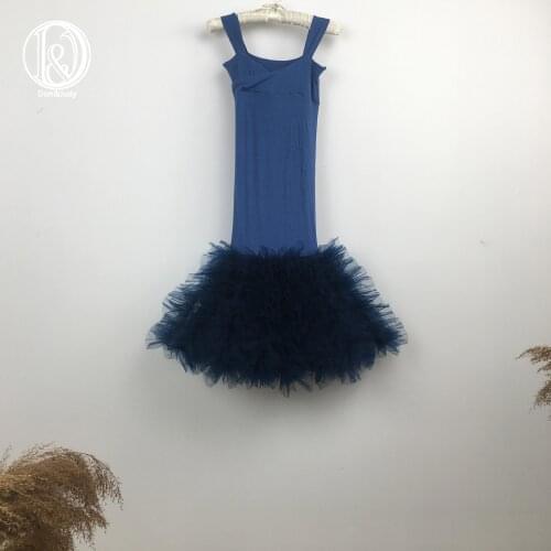 Don&Judy Tulle Mermaid Dress 4-8 Years Old Girls Dresses for Photo Shoot Birthday Party Kids Photography Gowns Custom Made